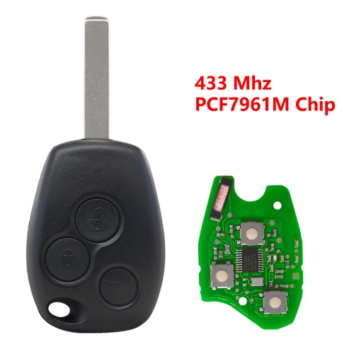 (433Mhz)3 Buttons PCF7961M Remote Key for Benz