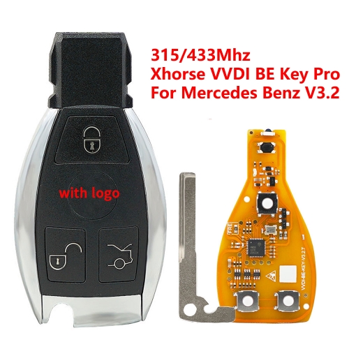 (315/433Mhz) 3 Buttons Xhorse VVDI BE Key Pro for Mercedes Benz V3.2 PCB