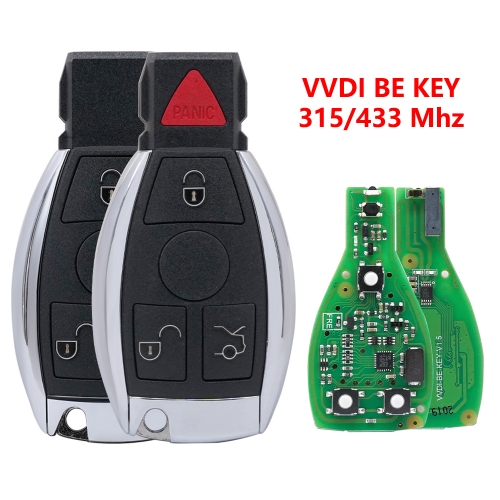 (315/433Mhz) 3/3+1 Buttons VVDI  BGA Style Remote Smart Car Key for MB Mercedes Benz