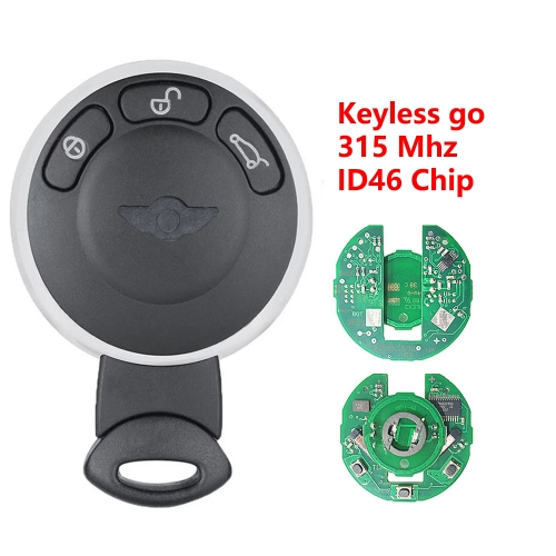 (315Mhz)3 Buttons ID46 Chip Full Smart Card for BMW Mini Card