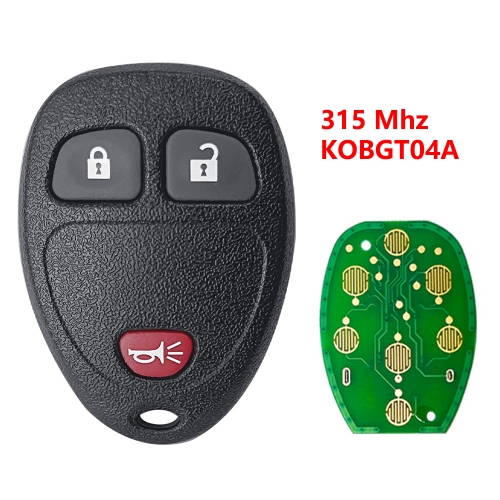 (315Mhz) KOBGT04A 2+1 Buttons Remote key for Buick Terraza 2005 2006