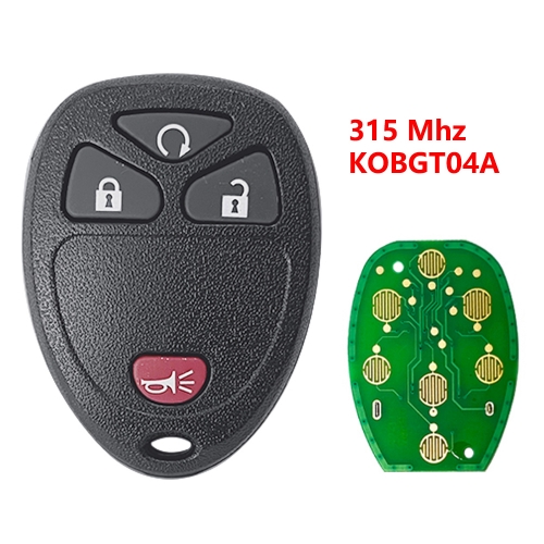 (315Mhz) KOBGT04A 3+1 Buttons Remote key for Buick Terraza 2005 2006