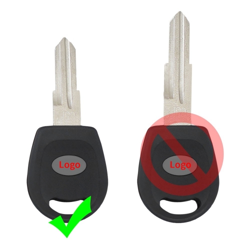 Transponder Key Shell for Chery A5/Tiggo with Logo Short Blade