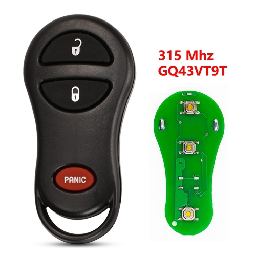 (315Mhz)GQ43VT9T 2+1 Buttons Remote Key for C-hrysler