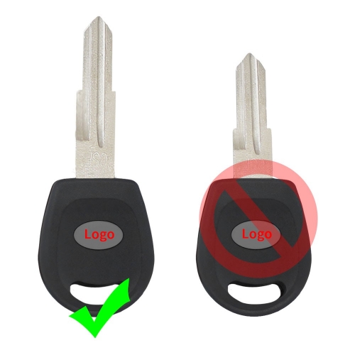 Transponder Key Shell for Chery A5/Tiggo with Logo Long Blade