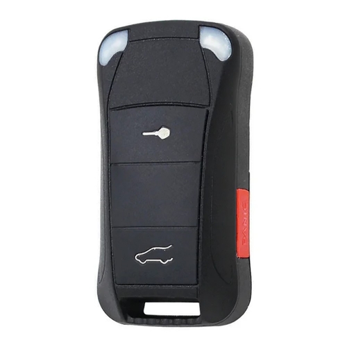 2+1 Buttons Flip Remote Key Shell Fob for Porsche Cayenne 2003+ uncut HU66 blade Folding Remote Car Key Case
