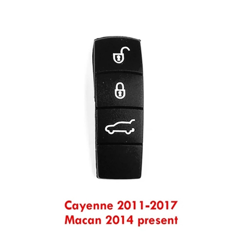 3 Buttons Rubber Pad For Porsche Canyennne 2011-2017 Macan 2014-present