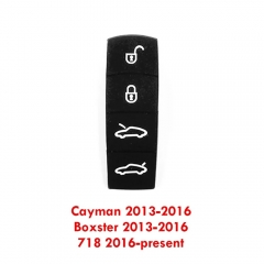 4 Buttons Rubber Pad For Porsche Cayman 2013-2016 Boxster 2013-2016 718 2016-present