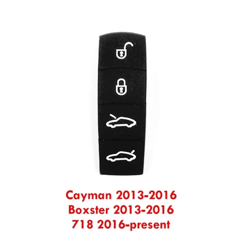 4 Buttons Rubber Pad For Porsche Cayman 2013-2016 Boxster 2013-2016 718 2016-present
