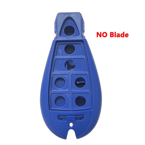 7 Button Remote key Case For C-hrysler Jeep Dodge Blue NO Blade
