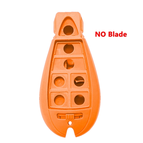 7 Button Remote key Case For C-hrysler Jeep Dodge Orange NO Blade