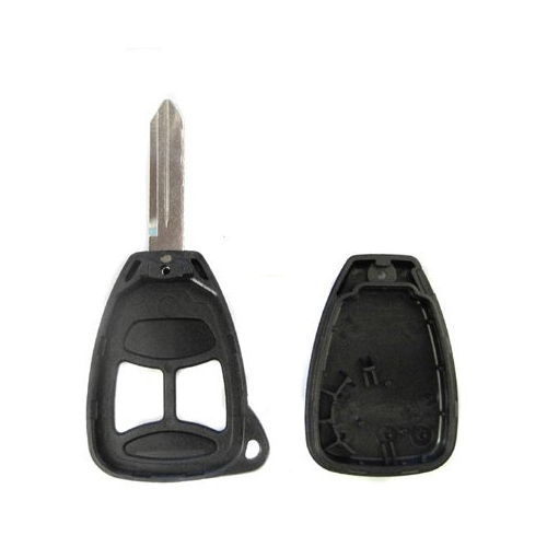 2 Button Remote key Case With Big Panic For C-hrysler Jeep Dodge