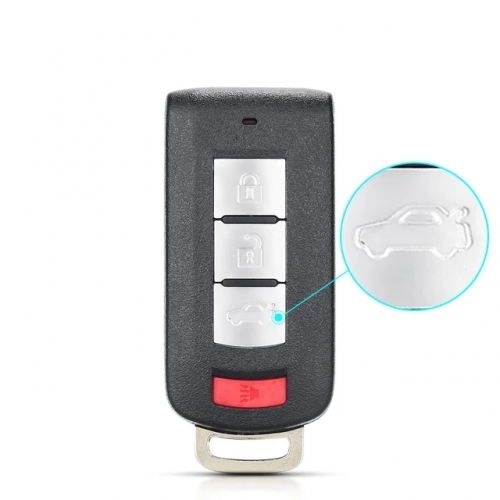 Remote Key Shell 3+1 Buttons For Mitsubishi