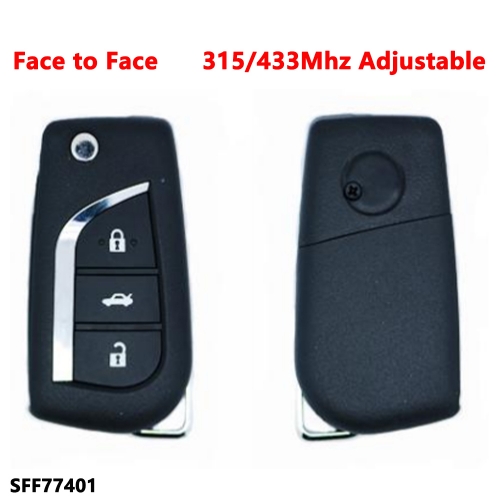 (315/433Mhz Adjustable)3 Buttons remote key for Face to Face 77401