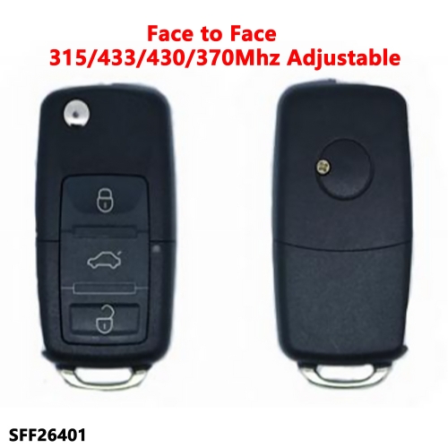(315/433/430/370Mhz Adjustable)3 Buttons remote key for Face to Face 26401