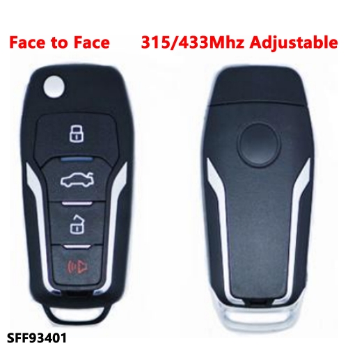 (315/433Mhz Adjustable)3+1 Buttons remote key for Face to Face 93401