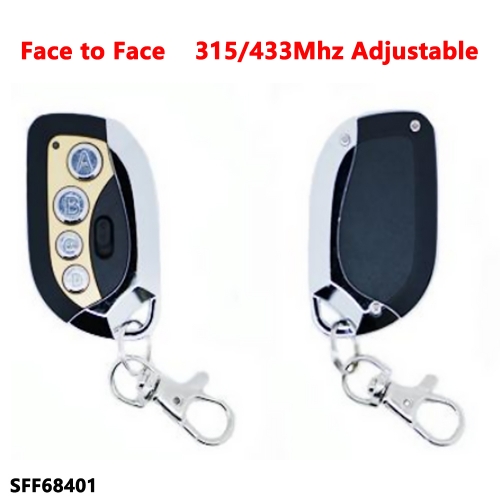 (315/433Mhz Adjustable)4 Buttons remote key for Face to Face 68401