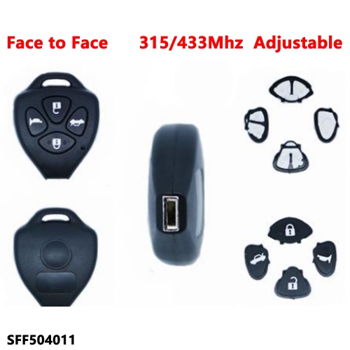 (315/433Mhz Adjustable)4 Buttons remote key for Face to Face 504011