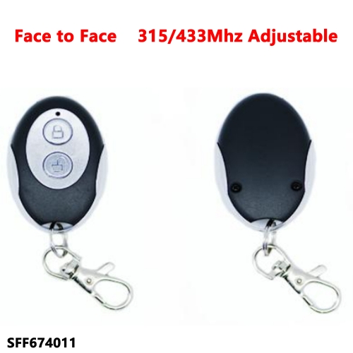 (315/433Mhz Adjustable)2 Buttons remote key for Face to Face 674011