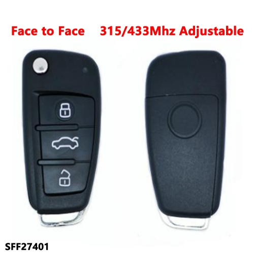 (315/433Mhz Adjustable)3 Buttons remote key for Face to Face 27401