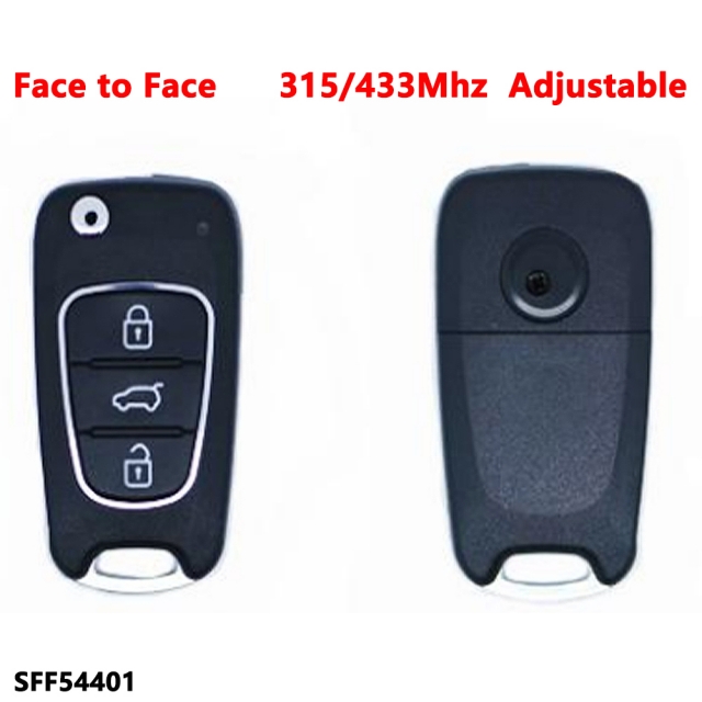 (315/433Mhz Adjustable)3 Buttons remote key for Face to Face 54401