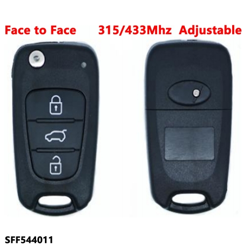 (315/433Mhz Adjustable)3 Buttons remote key for Face to Face 544011