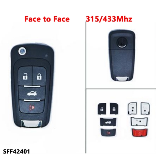 (315/433Mhz)3+1 Buttons remote key for Face to Face 42401
