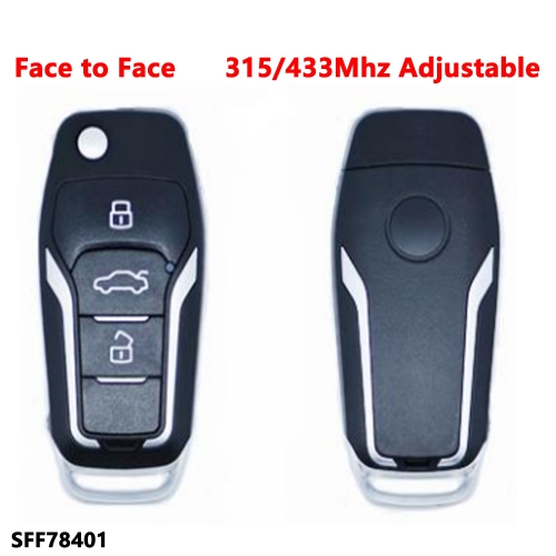 (315/433Mhz Adjustable)3 Buttons remote key for Face to Face 78401