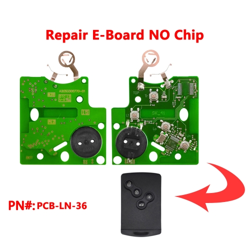 4 Button Electronic PCB Repair Set Without PCF7941 Chip for Renault Megane Card Remote Car Key