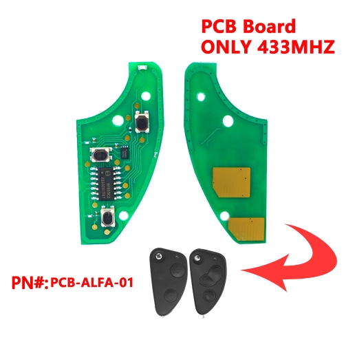 (433Mhz)2/3 Buttons PCB Board for Alfa Romeo