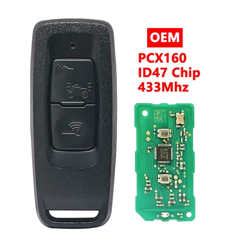 (433Mhz)OEM 2 Buttons ID47 Chip Remote Key for Honda Y-amaha