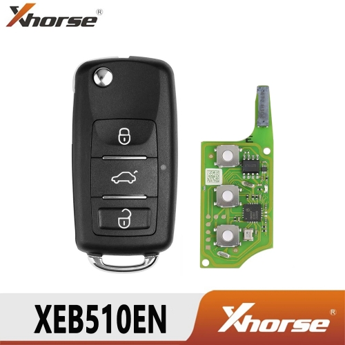 Xhorse XEB510EN Remote Key 3 Buttons For VW