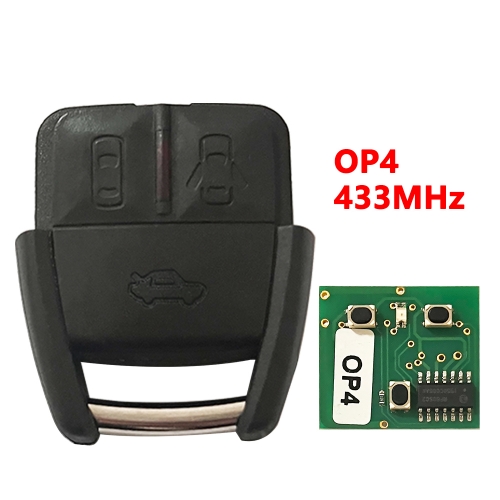 (433Mhz)3 Buttons Remote key for Opel OP4