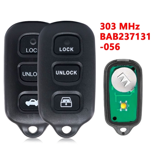 (303Mhz)BAB237131-056 3+1 Buttons Remote Key for Toyota