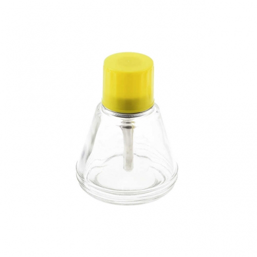 Transparent Glass Conical Pump Alcohol Bottle 150ml