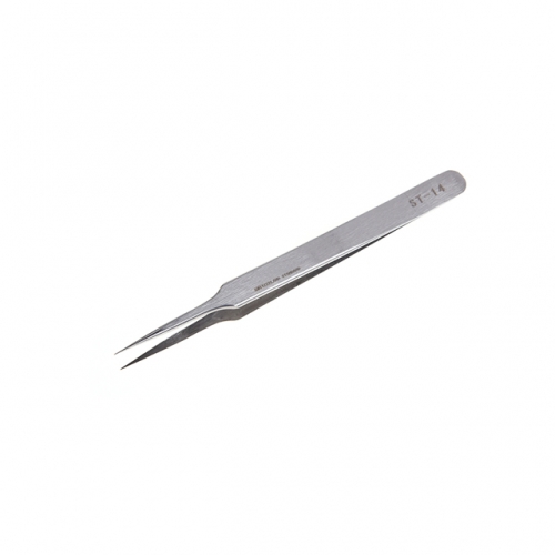 Stainless Steel Pointed Straight Tweezers - ST - 14