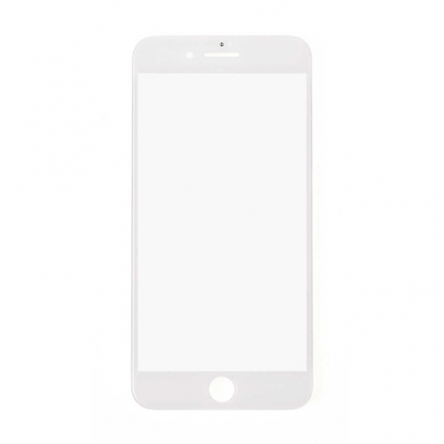 Glass Lens With Front Bezel and OCA Glue Sheet For Apple iPhone 8 Plus - White