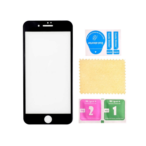 3D Tempered Glass Screen Protector with Wipes for Apple iPhone 6 -  8 Plus