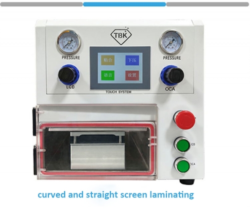TBK 108P Curved Screen Repair Vacuum Laminating Machine for iPhone Samsung edge LCD OCA Laminator Refurbishing Machine