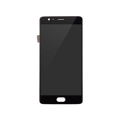 OLED Display and Touch Screen Digitizer Assembly with Frame Replacement For OnePlus 3/3T - Black - AA