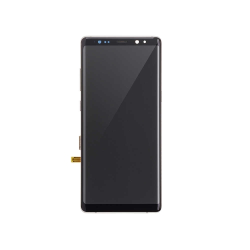 OLED Display and Touch Screen Digitizer Assembly with Frame Replacement For Samsung Galaxy Note 8 - Gold - OEM Refurb