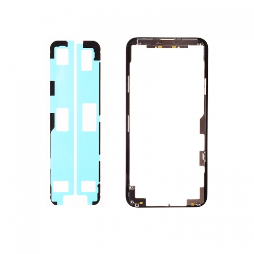 Front Bezel With Adhesive For Apple iPhone 11 PRO - Black - AAA