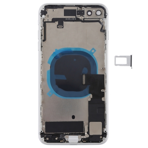 High-Quality Back Battery Cover Door Rear Middle Frame Chassis with Flex Cable Assembly For iPhone 8 Plus - AA