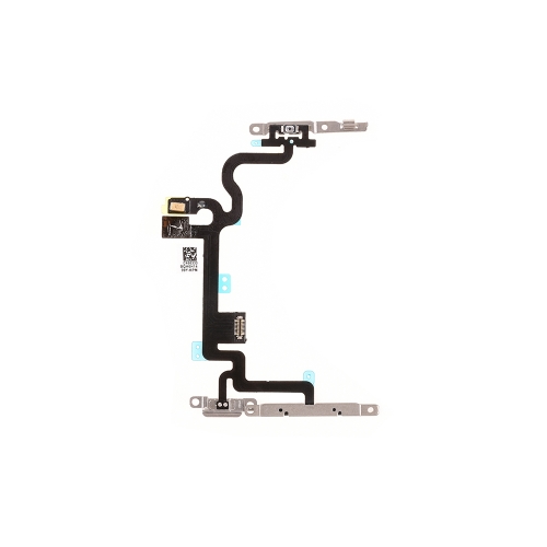 Power Switch Volume Flex Cable With Metal Plate For Apple iPhone 7 - AA