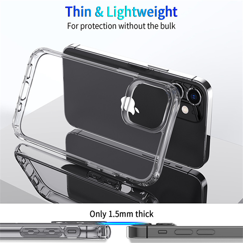Full Body 360 Clear Case Silicone Front + Back Thin TPU + PC Slim Cover ...