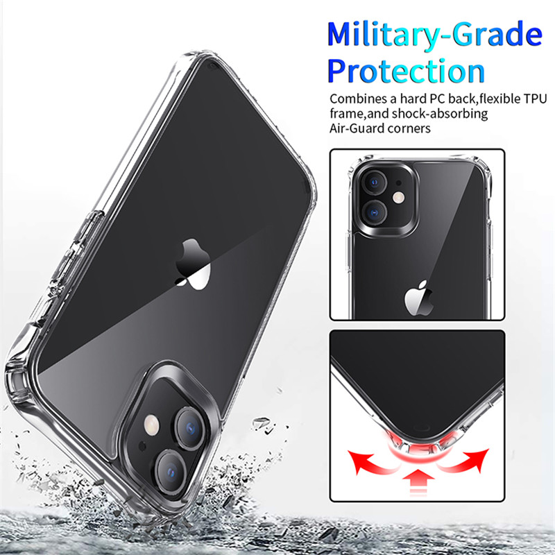 Full Body 360 Clear Case Silicone Front + Back Thin TPU + PC Slim Cover ...