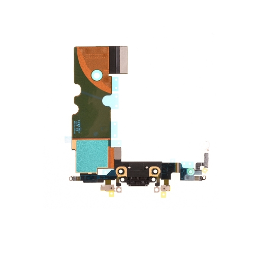 Charging Port Flex Cable Replacement For Apple iPhone 8- Black - OEM NEW