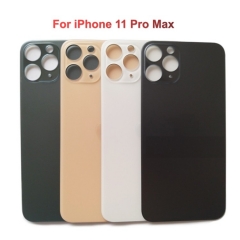Back Glass Cover With Big Camera Hole Replacement For Apple iPhone 11 Pro Max - Silver/Gold/Midnight Green/Space Grey - AA