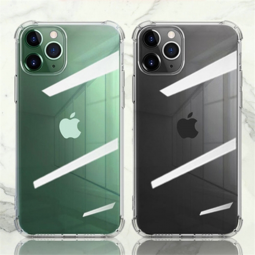 Transparent Shockproof Soft Silicone Case for iPhone X - 13 Pro Max Case 360 Silicone Protect Cover