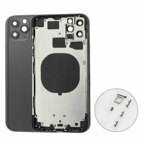 For iPhone 11 Pro Max Back Housing Battery Cover with Frame Assembly Replacement - Silver/Gold/Midnight Green/Space Grey - AA